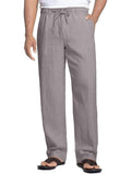 COOFANDY Leinenhose mit Kordelzug