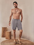 Bequeme Shorts aus Leinen-Viskose-Mix