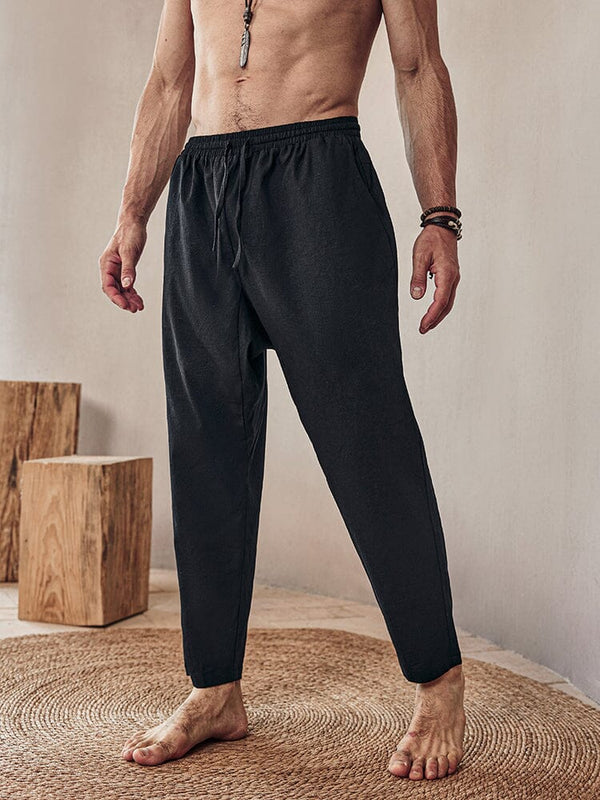 Atmungsaktive Leinen-Mix Hose