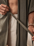 Weiches Lockeres Baumwoll-Leinen Oberbekleidung