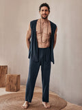 Weiches Leinen-Mix Tank-Top Set