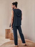 Weiches Leinen-Mix Tank-Top Set