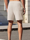 COOFANDY Baumwoll-Shorts mit Gummizug