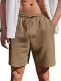 COOFANDY Baumwoll-Shorts mit Gummizug