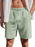 COOFANDY Baumwoll-Shorts mit Gummizug