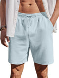 COOFANDY Baumwoll-Shorts mit Gummizug