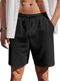 COOFANDY Baumwoll-Shorts mit Gummizug