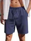 COOFANDY Baumwoll-Shorts mit Gummizug