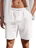 COOFANDY Baumwoll-Shorts mit Gummizug
