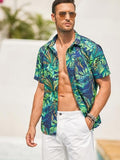 COOFANDY Hawaiihemd aus Baumwolle