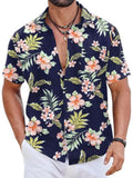 COOFANDY Hawaiihemd aus Baumwolle