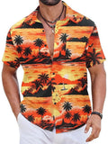 COOFANDY Hawaiihemd aus Baumwolle