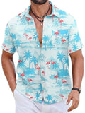 COOFANDY Hawaiihemd aus Baumwolle