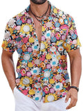 COOFANDY Hawaiihemd aus Baumwolle