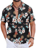 COOFANDY Hawaiihemd aus Baumwolle