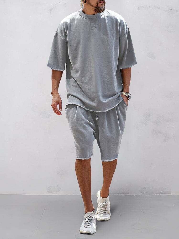 Casual Sport-Set im Loose Fit Einfarbig