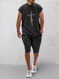 Lässiges Sport-Set mit Kurzarm-T-Shirt