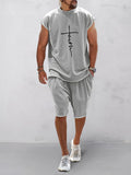 Lässiges Sport-Set mit Kurzarm-T-Shirt