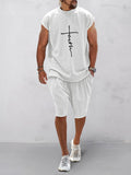Lässiges Sport-Set mit Kurzarm-T-Shirt
