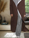 Moderner Tweedmantel im Color Blocking Lagenlook