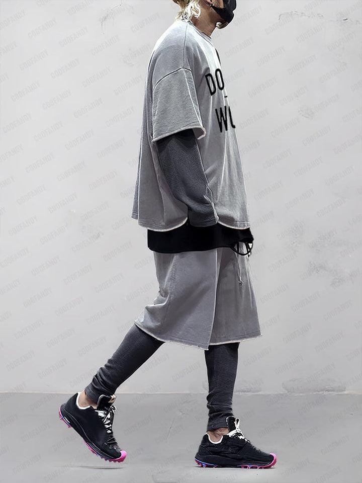 Lässiges Freizeit-Set aus 100% Baumwolle mit Schriftzug