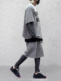 Completo casual per il tempo libero in 100% cotone con scritta
