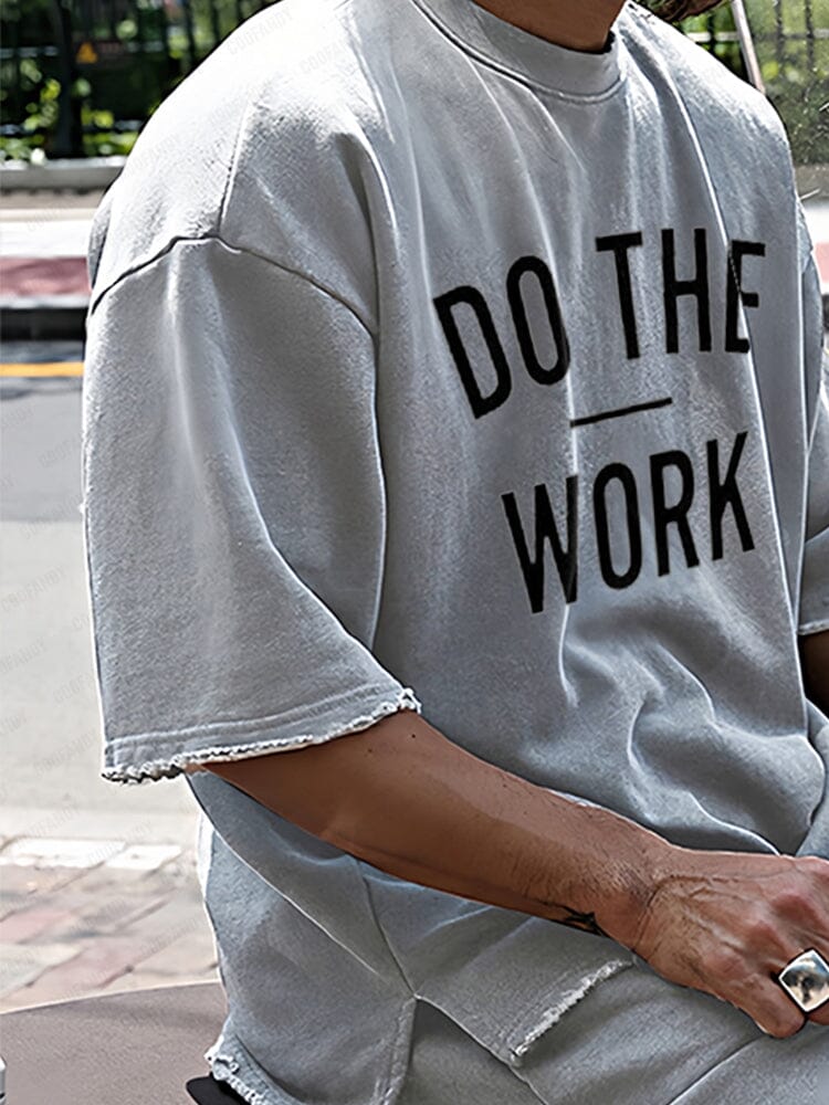 Lässiges Freizeit-Set aus 100% Baumwolle mit Schriftzug