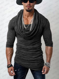 Stretch Slim Fit Oberteil mit Wasserfallausschnitt