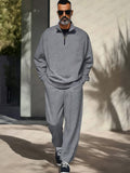 2-teiliges Athleisure-Set mit Stehkragen