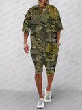 Athleisure 2-teiliges Set im Camouflage-Print