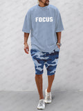 Athleisure 2-teiliges Set im Camouflage-Print