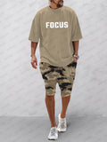 Athleisure 2-teiliges Set im Camouflage-Print