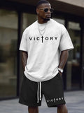 Casual Sport Set mit Buchstaben Print