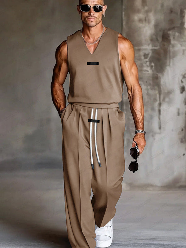 Bequemes Tanktop- und Hosen-Set für den Alltag