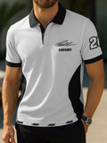 COOFANDY x JGR Herren Poloshirt im Color Blocking Design