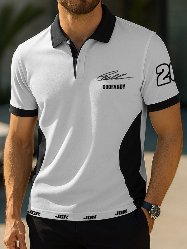 COOFANDY x JGR Herren Poloshirt im Color Blocking Design