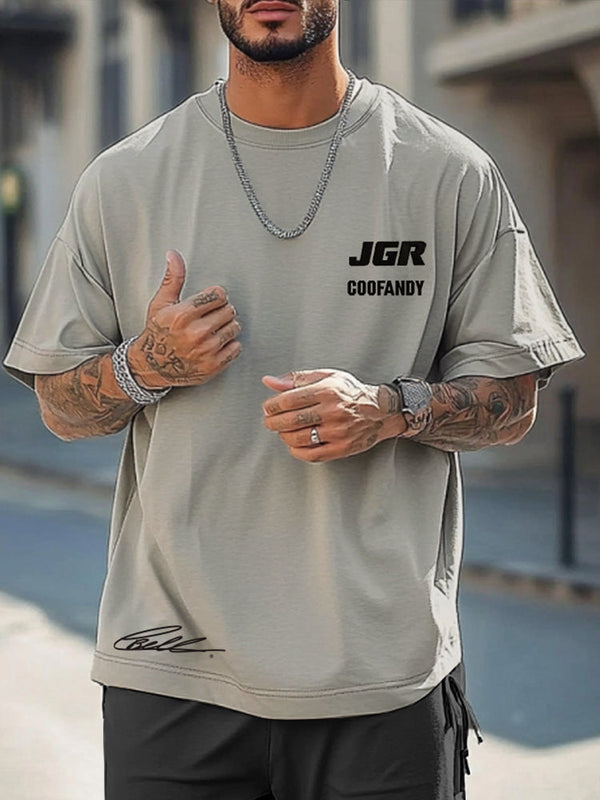 COOFANDY x JGR T-Shirt im entspannten Look