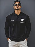 COOFANDY x JGR BELL Herren Poloshirt mit Signature Print