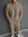Modernes Casual-Set mit Hemd und Hose