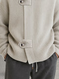 Trendige lockere Herren Strickjacke