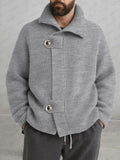 Trendige lockere Herren Strickjacke