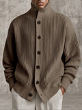 Ultra-weicher vielseitiger Strick-Cardigan-Khaki