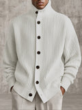 Ultra-weicher vielseitiger Strick-Cardigan-Weiß