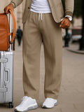 Casual Blazer-Hosen-Set mit Kontrastkragen