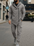 Trendiges Jacken- und Hosen-Set mit asymmetrischem Design