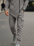Trendiges Jacken- und Hosen-Set mit asymmetrischem Design