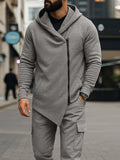 Trendiges Jacken- und Hosen-Set mit asymmetrischem Design