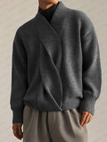 Stylischer Strickpullover mit Twist-Design