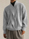 Stylischer Strickpullover mit Twist-Design