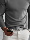 Vielseitiges Weiches Langarmshirt mit Wickelkragen